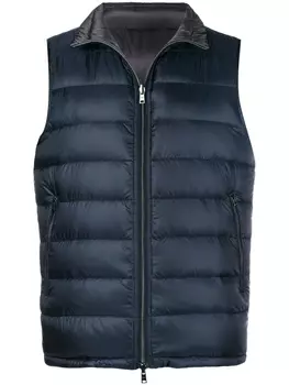 Herno classic padded gilet, синий