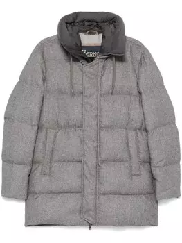 Herno длинный пуховик, серый