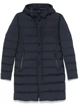 Herno длинный пуховик, синий