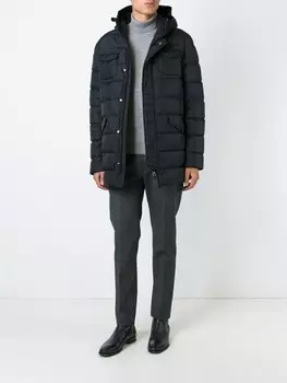 Herno дутая куртка, черный