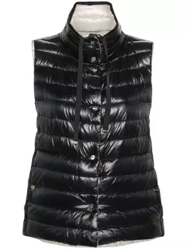 Herno дутый жилет, черный