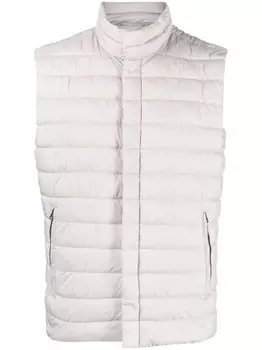 Herno дутый жилет на кнопках, серый
