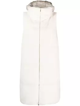 Herno дутый жилет на молнии, нейтральный цвет