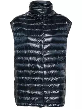 Herno дутый жилет со вставками, синий
