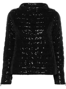 Herno двусторонний пуховик со стразами, черный