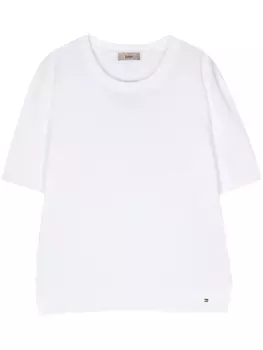 Herno джемпер тонкой вязки с короткими рукавами, белый