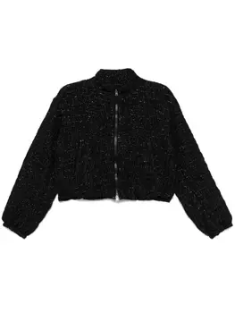 Herno фактурный бомбер, черный