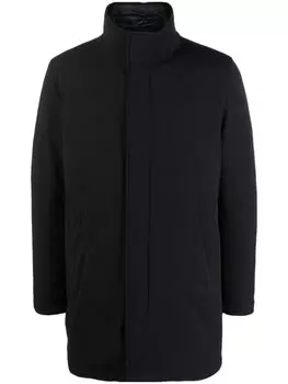 Herno funnel-neck padded coat, черный