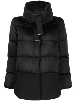 Herno funnel-neck puffer jacket, черный