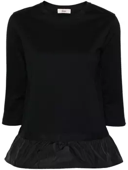 Herno футболка с баской, черный