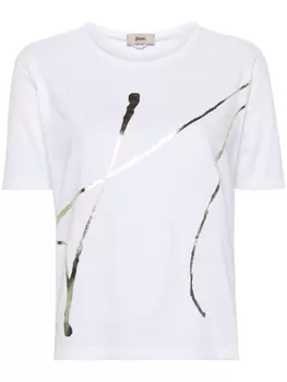 Herno футболка с логотипом, белый