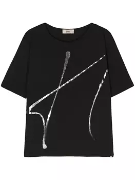 Herno футболка с логотипом, черный