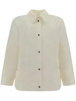 Herno хлопковая куртка-рубашка, белый