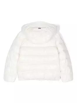 Herno Kids куртка-пуховик с логотипом, белый