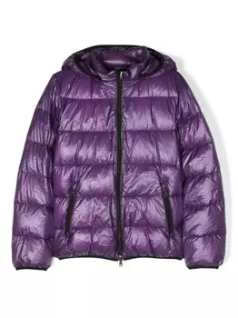Herno Kids пуховик с капюшоном, фиолетовый