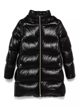 Herno Kids пуховик с логотипом, черный