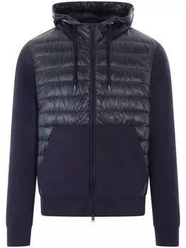 Herno куртка из джерси с капюшоном, синий
