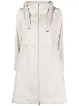 Herno куртка на молнии с капюшоном, белый