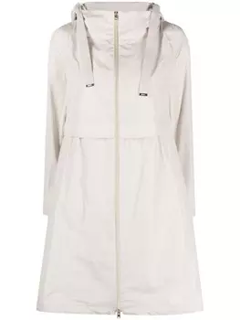 Herno куртка на молнии с капюшоном, белый