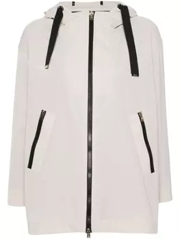 Herno куртка на молнии с капюшоном, нейтральный цвет