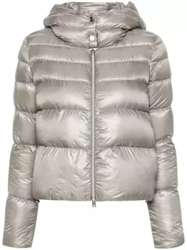 Herno куртка-пуховик с капюшоном, серый
