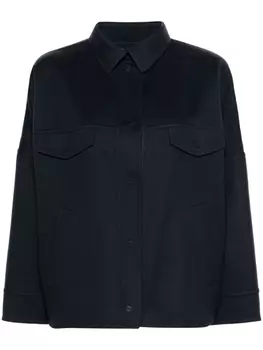 Herno куртка-рубашка с приспущенными плечами, синий