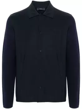 Herno куртка-рубашка со вставками, синий