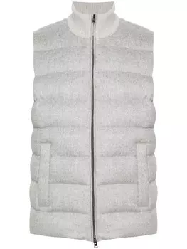Herno меланжевый жилет, серый