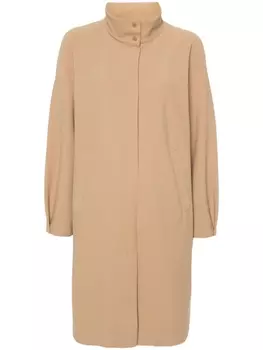 Herno однобортное пальто миди, нейтральный цвет