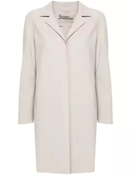 Herno однобортное пальто, серый