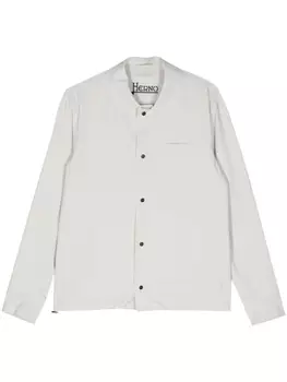 Herno однотонная куртка-рубашка, серый