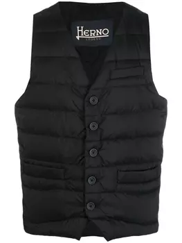 Herno padded waistcoat, черный