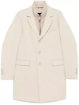 Herno пальто из вирджинской шерсти, нейтральный цвет