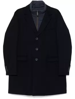 Herno пальто из вирджинской шерсти, синий