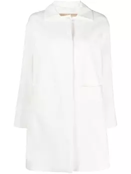 Herno пальто с асимметричным подолом, белый