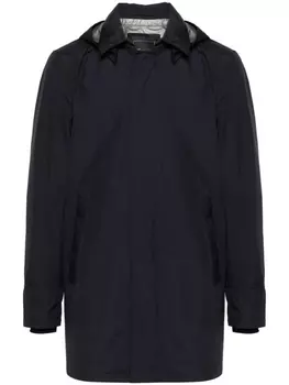 Herno пальто с капюшоном и длинными рукавами, синий