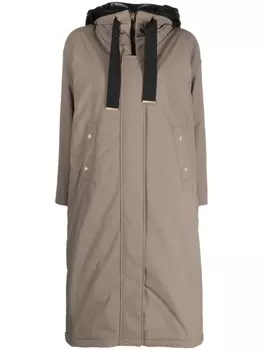 Herno пальто с капюшоном, нейтральный цвет