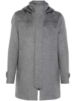 Herno пальто с логотипом, серый