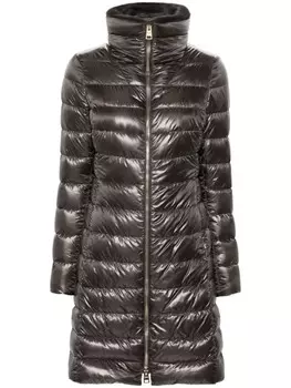 Herno пальто с логотипом, серый