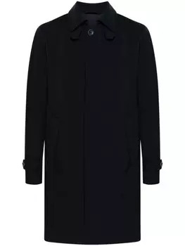 Herno пальто с логотипом, синий