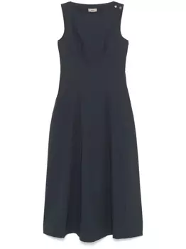 Herno платье макси без рукавов, синий