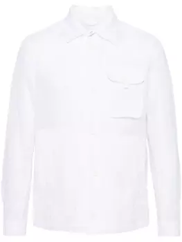 Herno полупрозрачная куртка-рубашка, белый