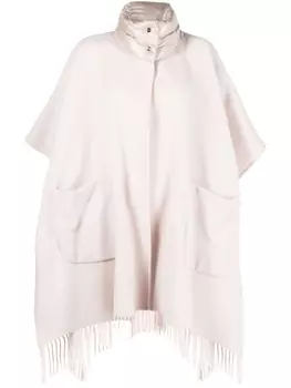 Herno пуховик-кейп, нейтральный цвет