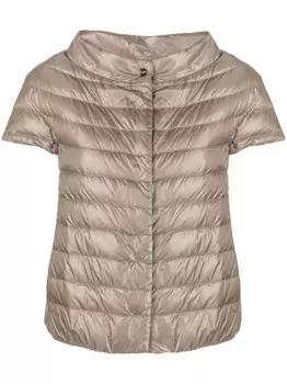 Herno пуховик Margherita с короткими рукавами, коричневый