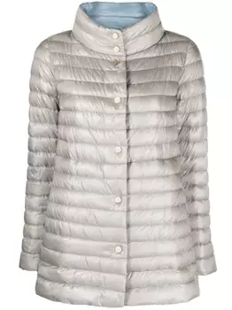 Herno пуховик на кнопках, нейтральный цвет