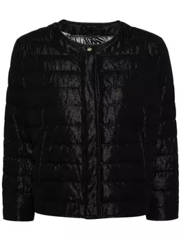 Herno пуховик с эффектом металлик, черный