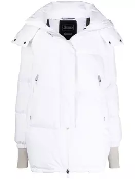 Herno пуховик с капюшоном, белый