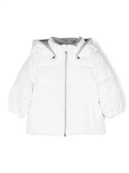 Herno пуховик с капюшоном, белый