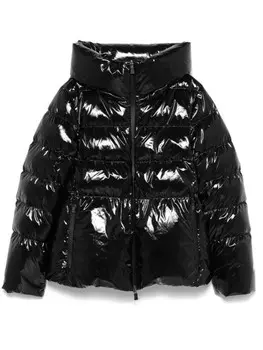 Herno пуховик с капюшоном, черный