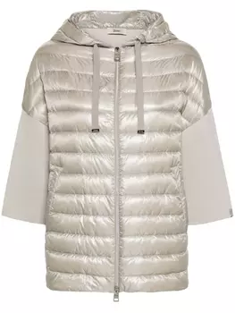 Herno пуховик с капюшоном, нейтральный цвет
